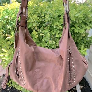 B. Makowsky Slouchy Leather Shoulder Bag